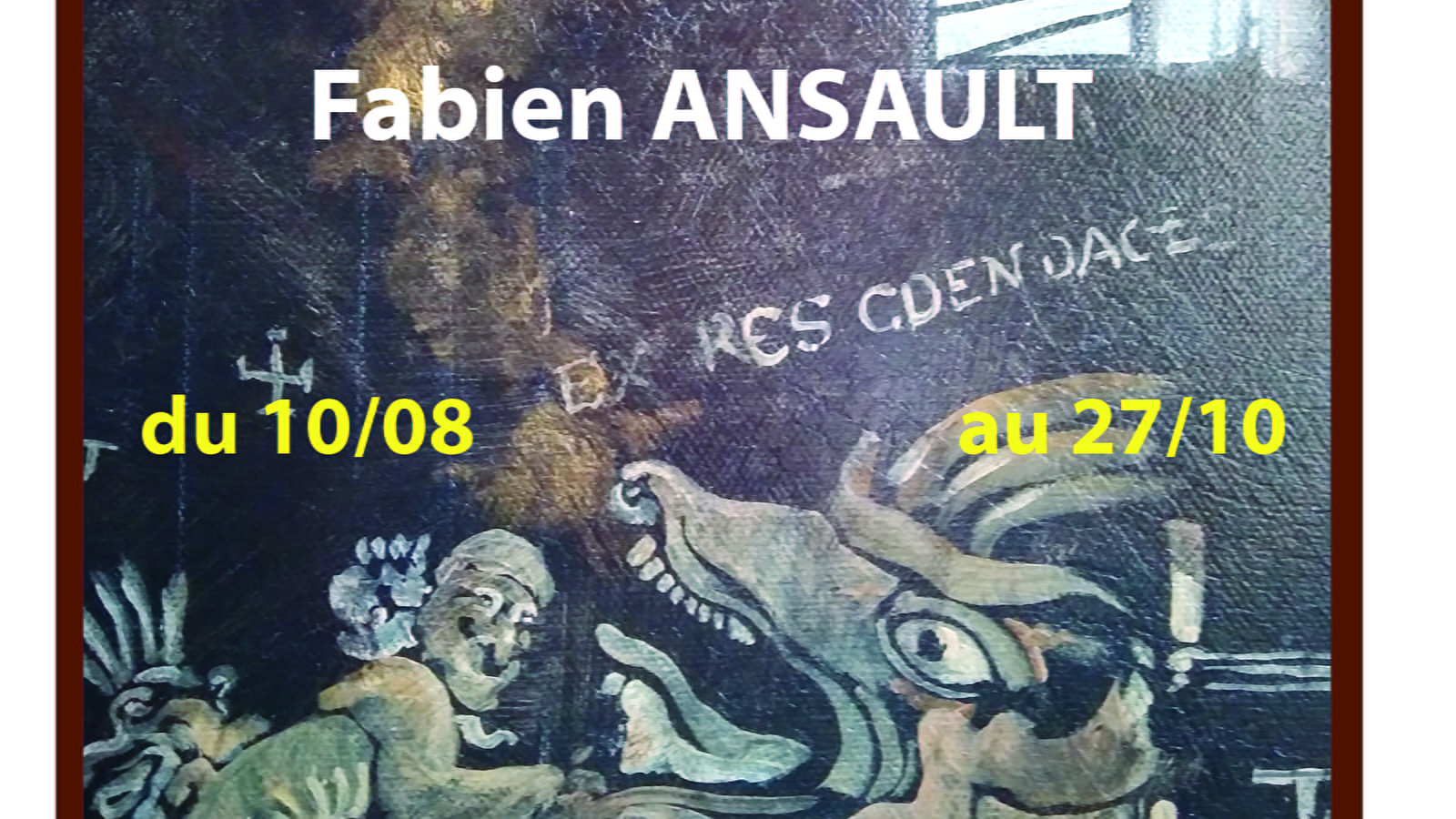 Exhibition 'Danse macabre' Series of paintings by Fabien Ansault, pictorial satire and vanities. Panoramic and interchangeable pictorial works...