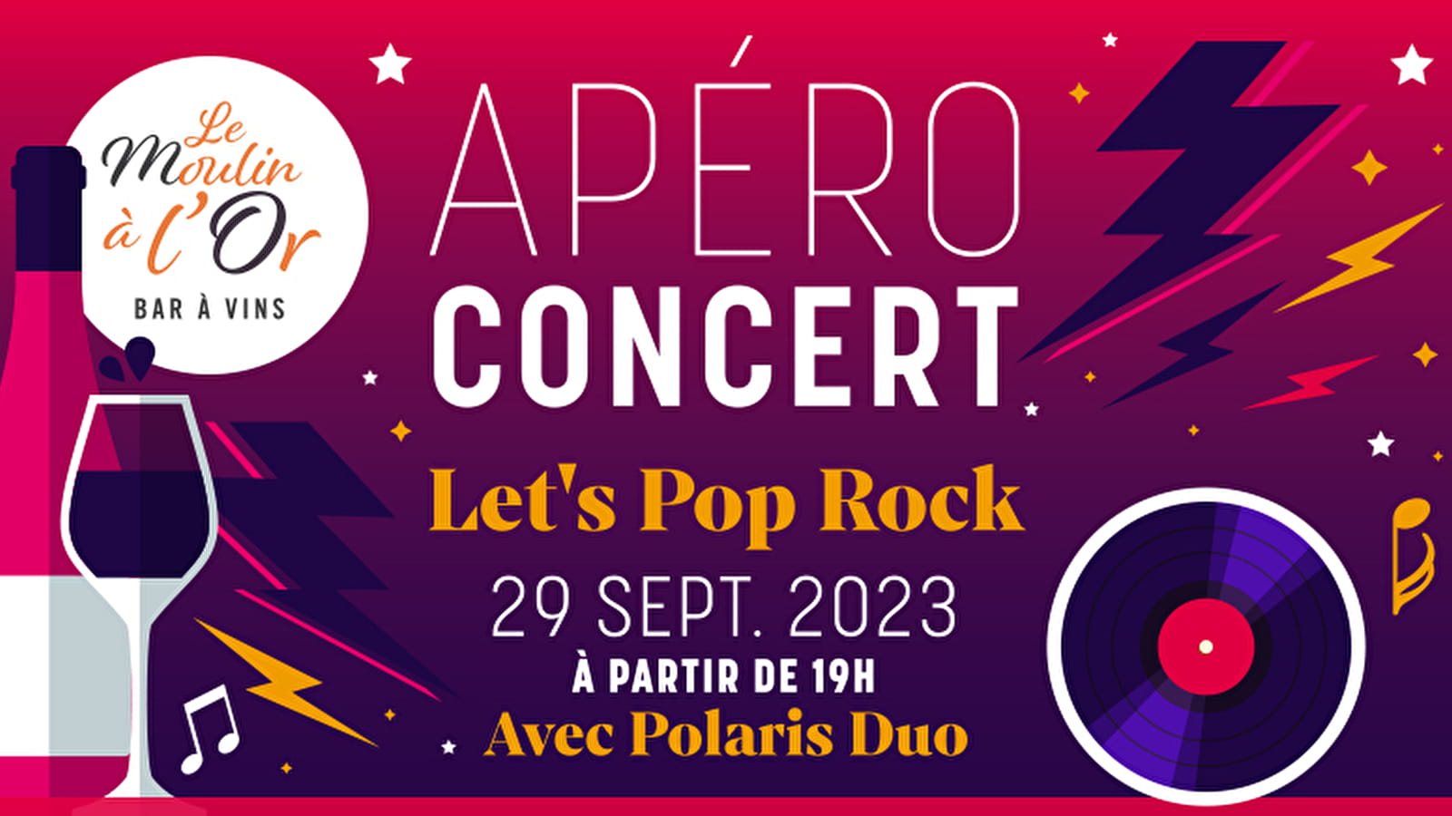 Aperitif concert: Let's Pop Rock
