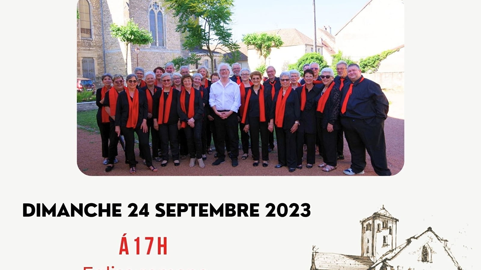 Musical performance by the Saône Mélodie choir