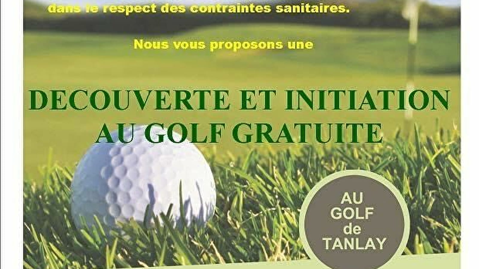 Golf discovery and initiation - Tanlay