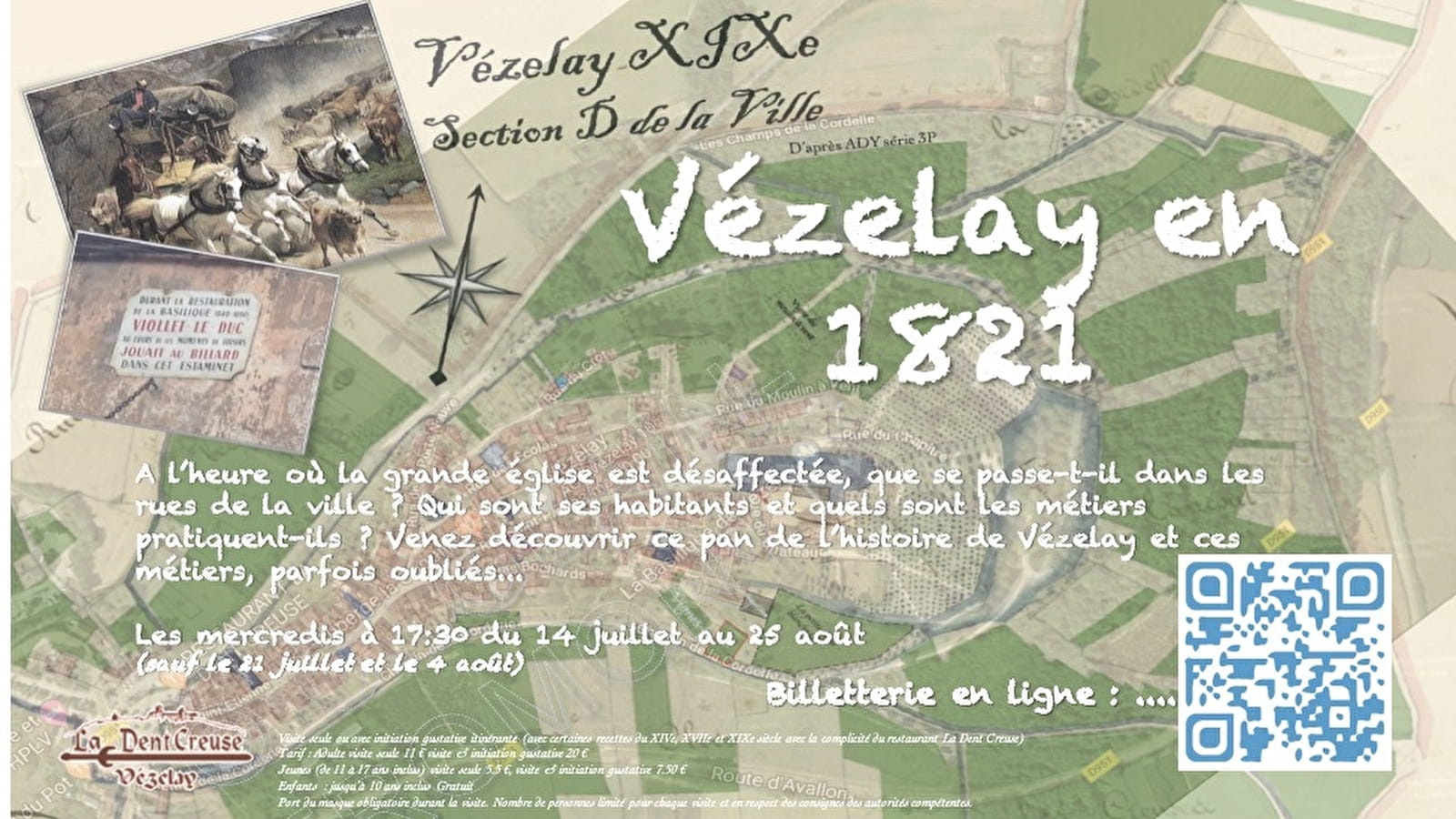 Unusual guided tour : Vézelay in 1821 - Private tour by reservation only