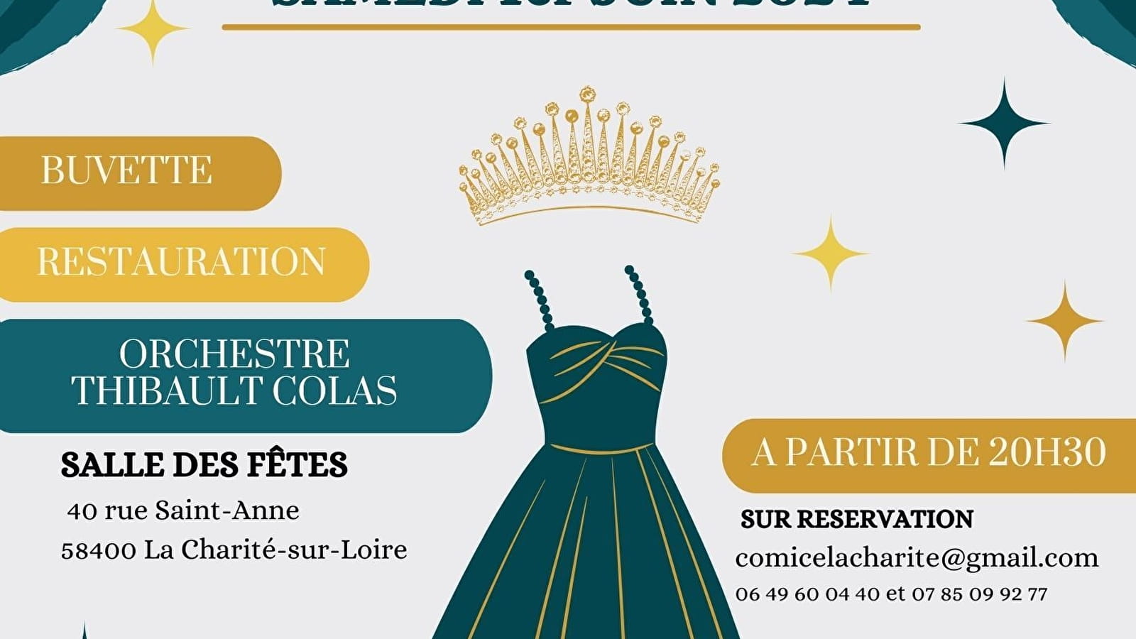 Ball to elect the Queen of the Comice Rural du Canton de la Charité