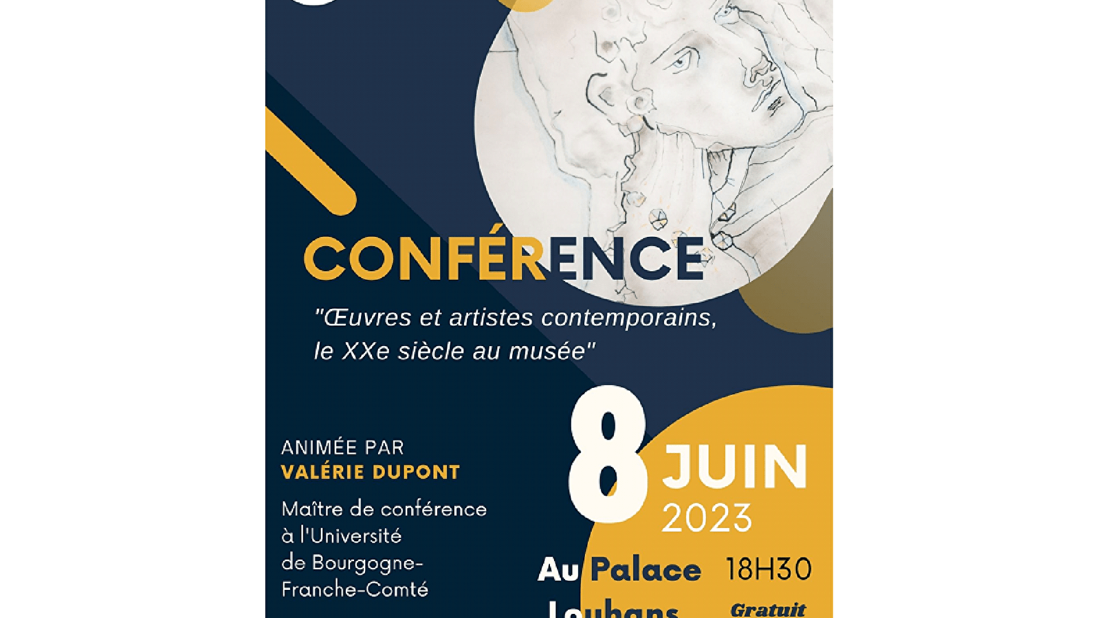 Conference 'Contemporary works and artists, the 20th century in the museum' by Valérie Dupont, lecturer at the University of Bourgogne-Franche-Comté.
