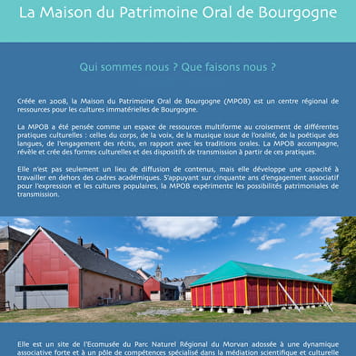 Maison du Patrimoine Oral de Bourgogne