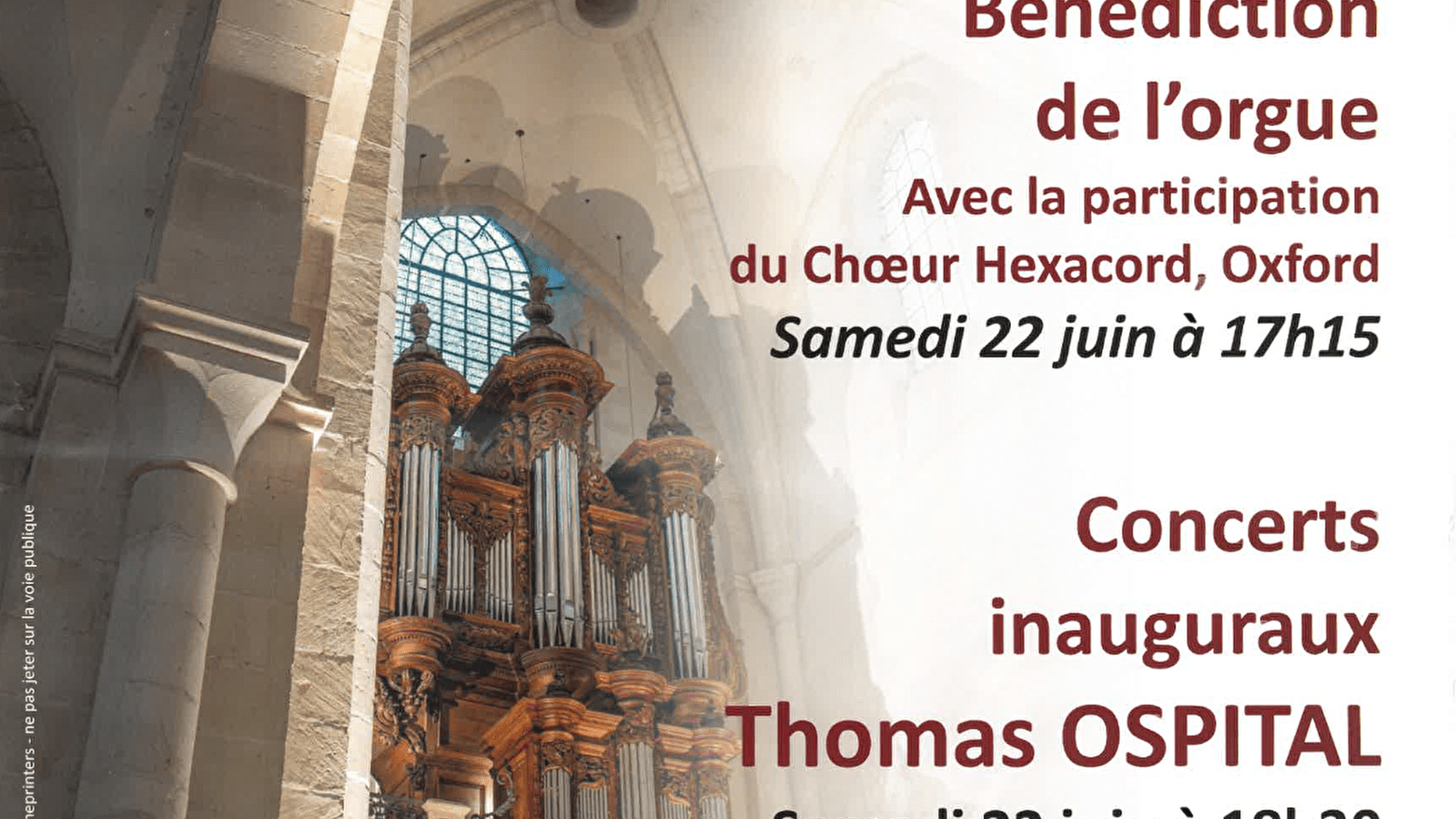 Inauguration of the Pontigny Organ