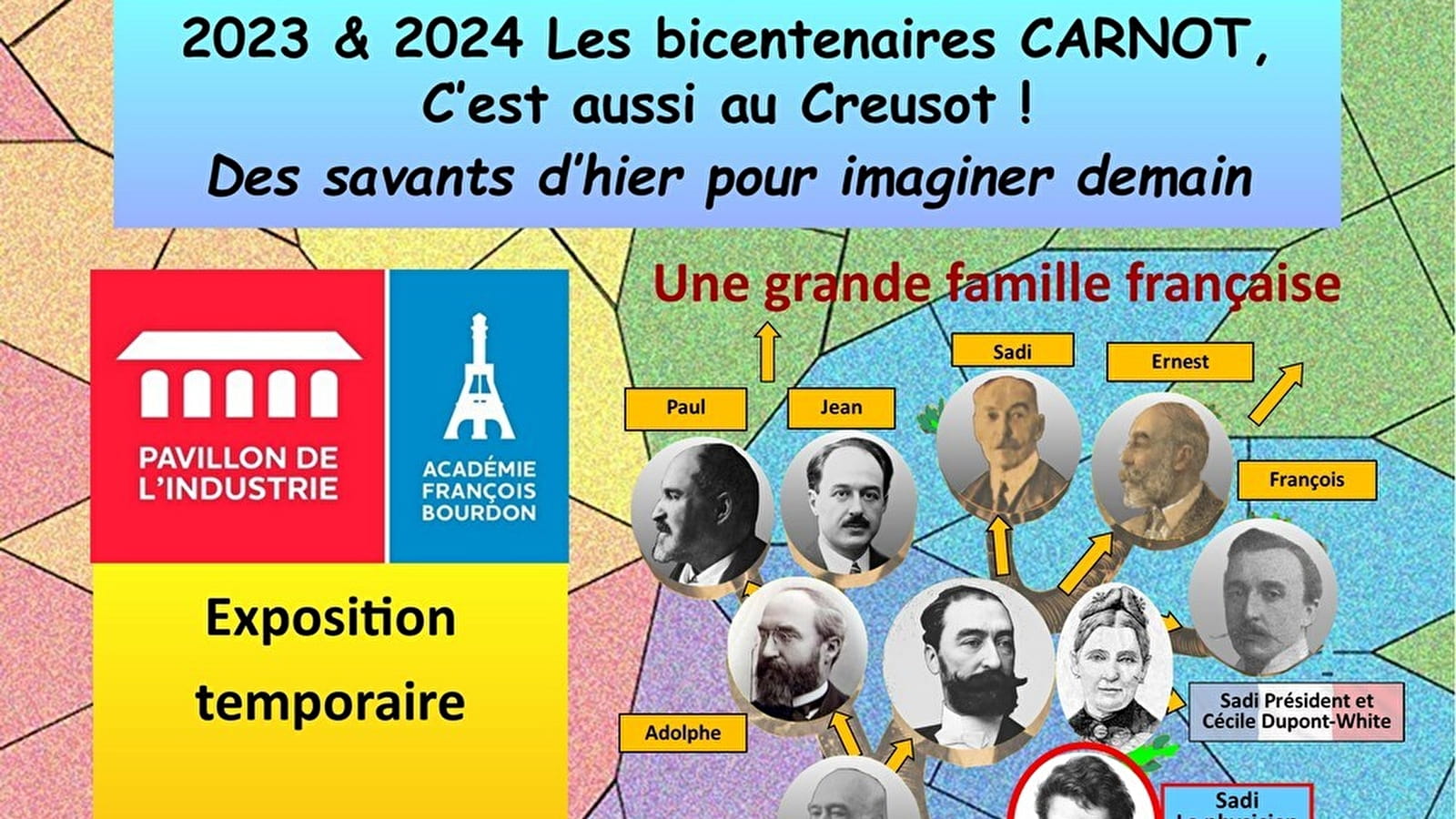 Temporary exhibition: '2023-24 - The Carnot bicentenary is also at Le Creusot - Yesterday's scientists imagine tomorrow'.
