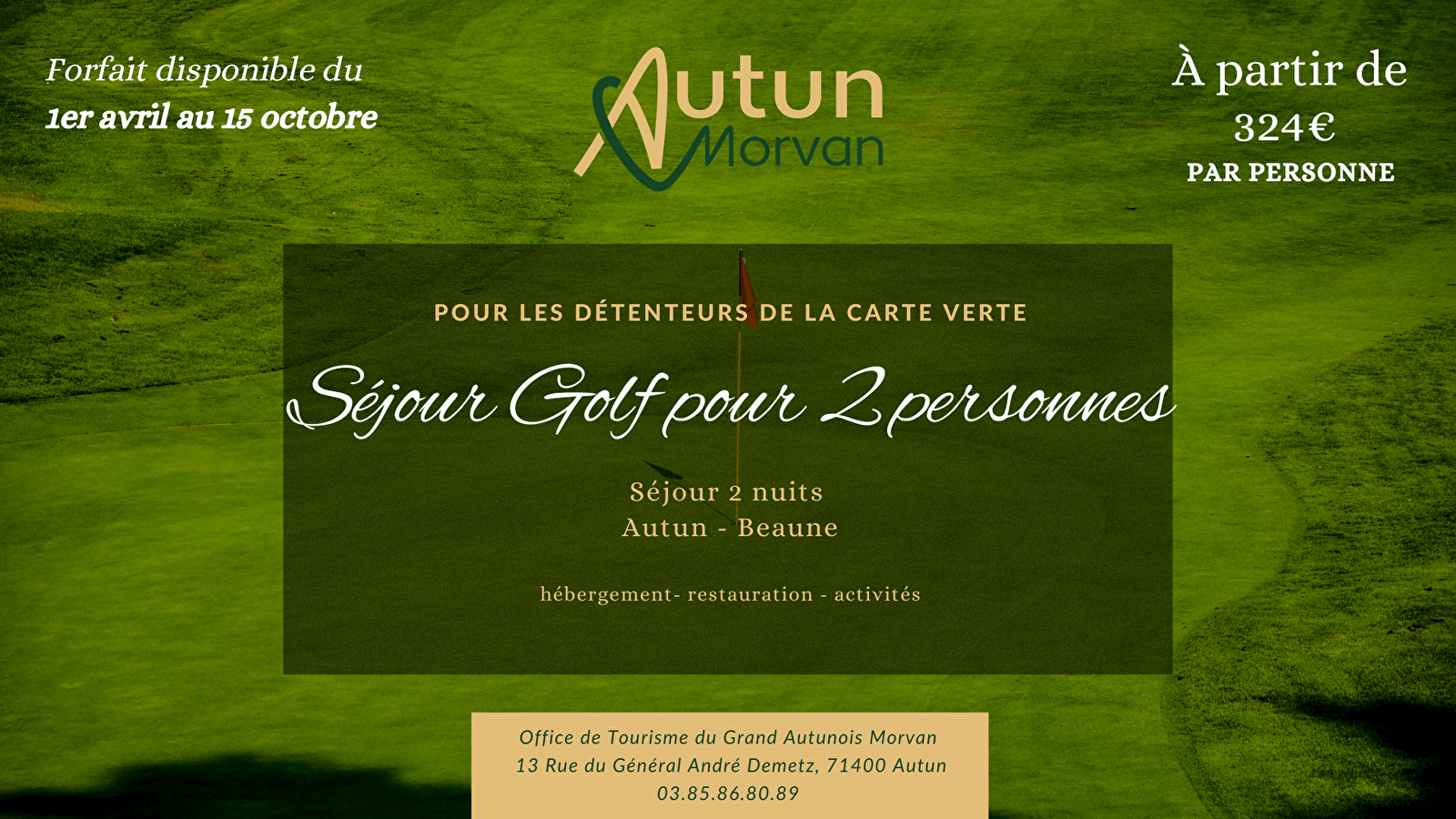 Golf Stay in Autun and Beaune